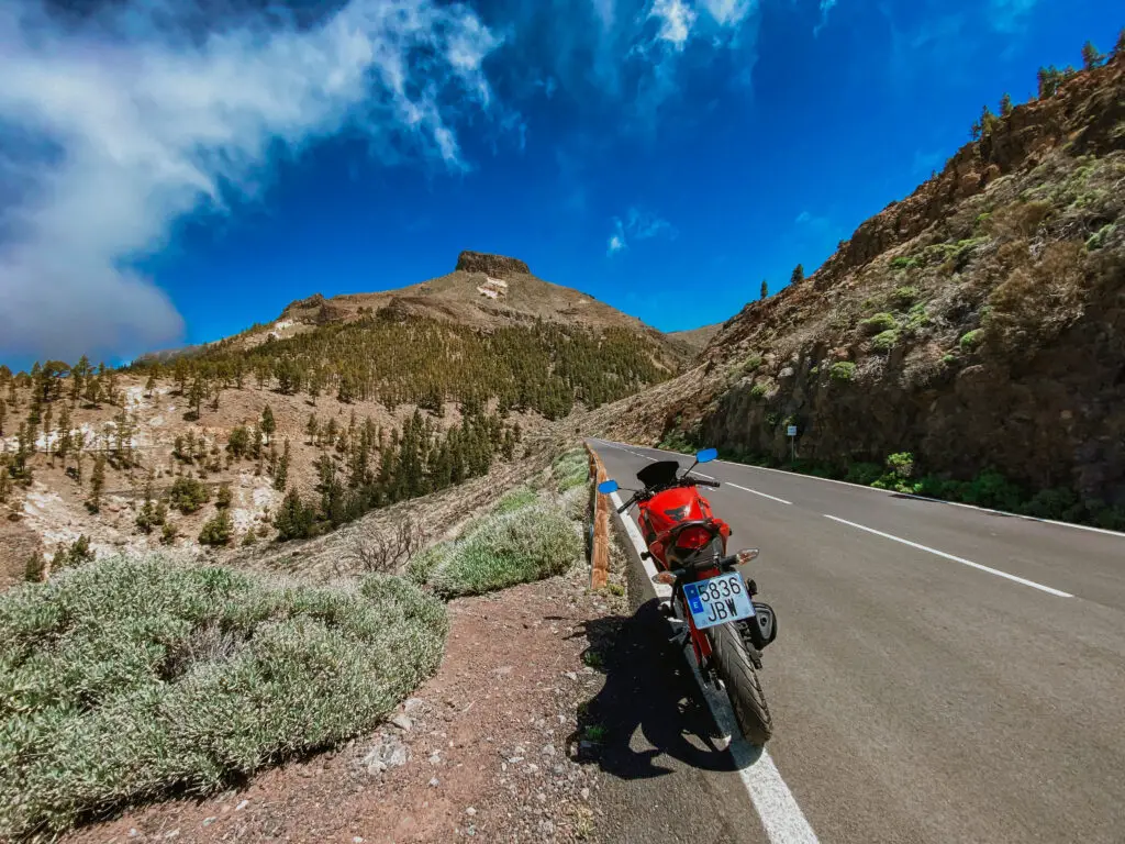 motorcycle teide park