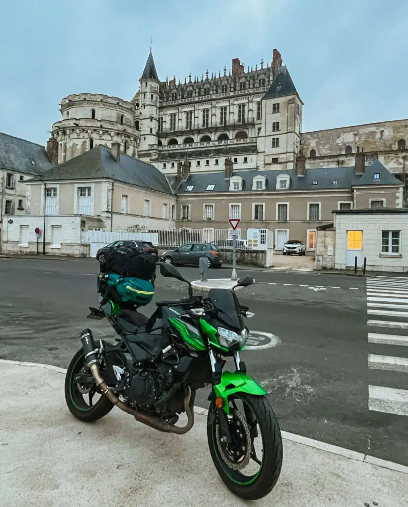 visit castles in the loire valley by motorcycle