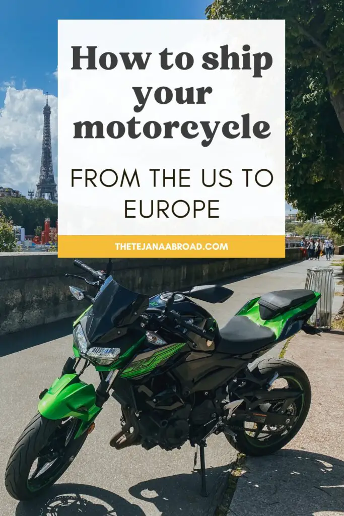 repin: how to ship your motorcycle from the us to europe