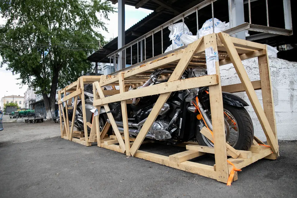 crate for motorcycle shipping