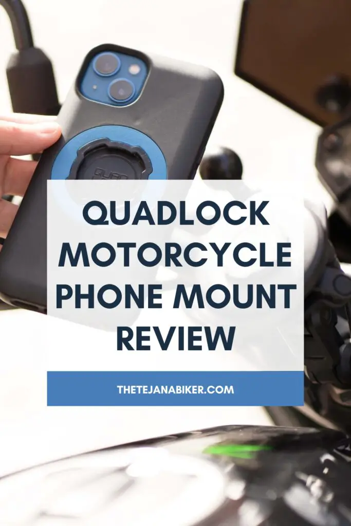 repin: quadlock motorcycle phone mount review