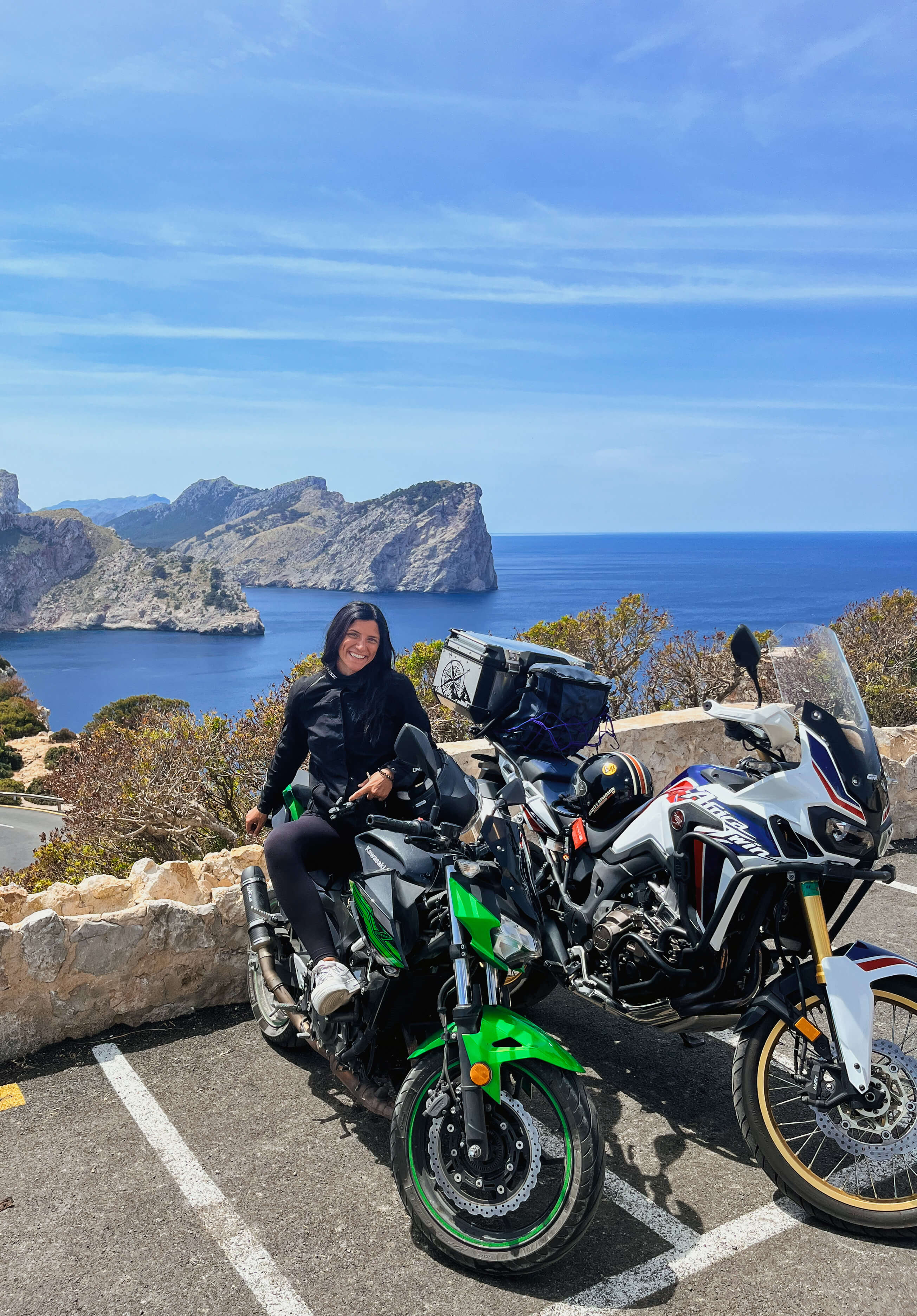 motorcycle rider in mallorca