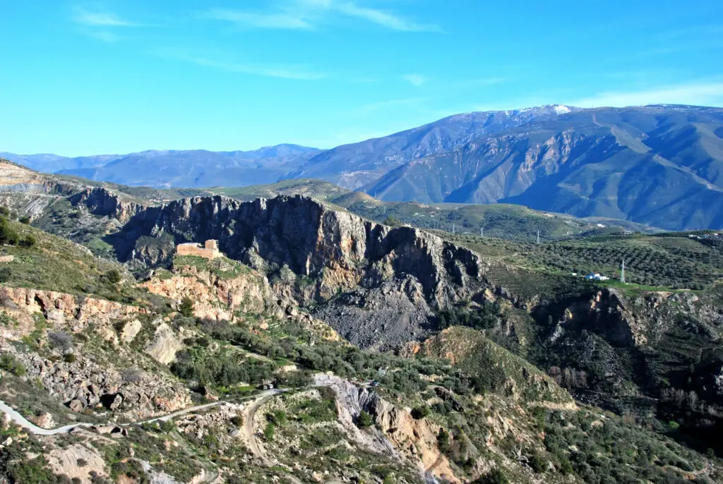 Lanjaron in Sierra Nevada motorcycle routes in Spain