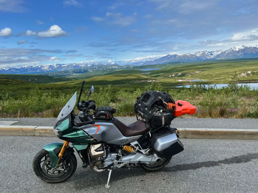 travel on a motorcycle in alaska