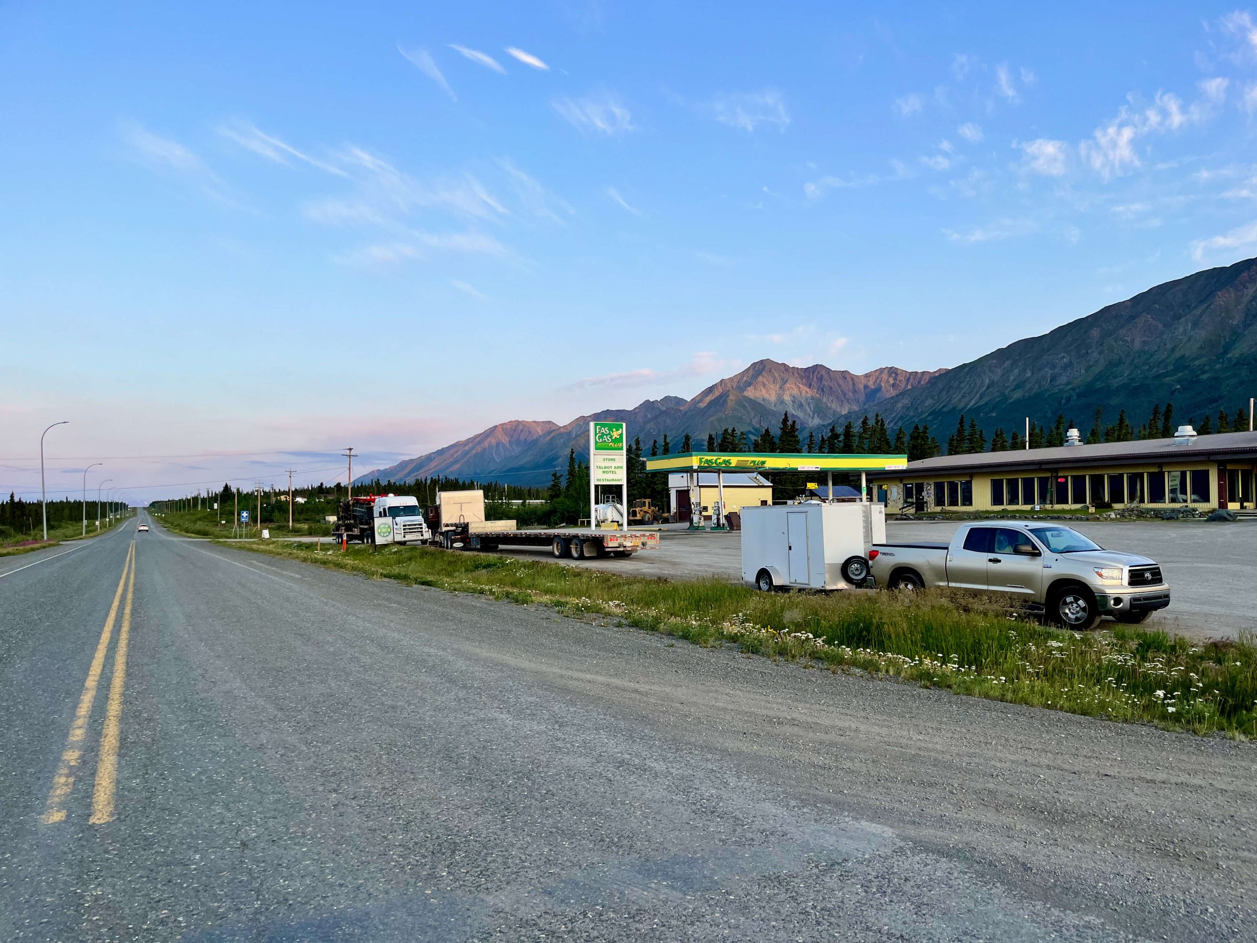 gas station alaska highway